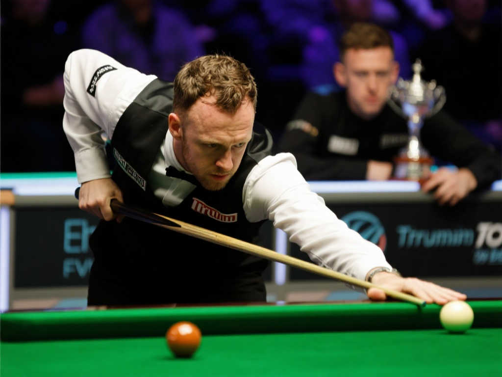 斯诺克世锦赛八强战首阶段:特鲁姆普暂以5-3领先布雷切尔 斯诺克世锦赛八强战首阶段:特鲁姆普暂以5-3领先布雷切尔